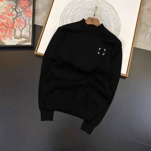 designer men's sweaters hoodies pullover sweatshirt fashion men woman knit black knitwear long sleeve clothes warm underwear man clothi, White;black